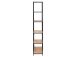 Regal >Carney< in Wildeiche aus Metall - 77x185x35cm (BxHxT)