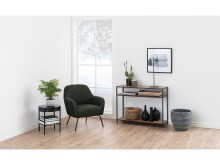Konsolentisch >Carney< in Wildeiche aus Metall - 100x79x35cm (BxHxT)