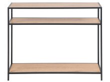 Konsolentisch >Carney< in Wildeiche aus Metall - 100x79x35cm (BxHxT)