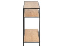 Konsolentisch >Carney< in Wildeiche aus Metall - 100x79x35cm (BxHxT)