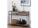 Konsolentisch >Carney< in Wildeiche aus Metall - 100x79x35cm (BxHxT)