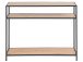 Konsolentisch >Carney< in Wildeiche aus Metall - 100x79x35cm (BxHxT)