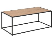 Couchtisch >Carney< in Wildeiche aus Metall - 100x40x50cm (BxHxT)