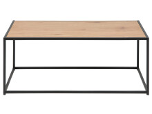 Couchtisch >Carney< in Wildeiche aus Metall - 100x40x50cm (BxHxT)