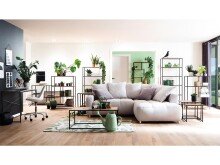 Couchtisch >Carney< in Wildeiche aus Metall - 100x40x50cm (BxHxT)