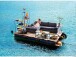Couchtisch >Carney< in Wildeiche aus Metall - 100x40x50cm (BxHxT)