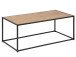 Couchtisch >Carney< in Wildeiche aus Metall - 100x40x50cm (BxHxT)