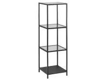 Regal >Carney< in Schwarz/matt aus Metall -...
