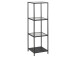Regal >Carney< in Schwarz/matt aus Metall - 35x119,5x37cm (BxHxT)