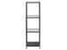 Regal >Carney< in Schwarz/matt aus Metall - 35x119,5x37cm (BxHxT)