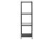 Regal >Carney< in Schwarz/matt aus Metall - 35x119,5x37cm (BxHxT)