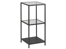 Regal >Carney< in Schwarz/matt aus Metall -...