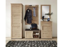 Sitzbank >Fairfield< in Jackson Eiche Nachbildung - 80x49x38 (BxHxT)