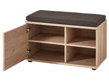 Sitzbank >Fairfield< in Jackson Eiche Nachbildung - 80x49x38 (BxHxT)