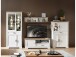 Vitrine >Jillana I< in Antik aus Metall - 93x204x42cm (BxHxT)