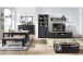 Vitrine >Jillana I< in Antik aus Metall - 93x204x42cm (BxHxT)