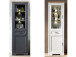 Vitrine >Jillana II< in Antik aus Metall - 66x204x42cm (BxHxT)