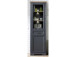 Vitrine >Jillana II< in Antik aus Metall - 66x204x42cm (BxHxT)