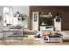 Vitrine >Jillana II< in Antik aus Metall - 66x204x42cm (BxHxT)