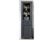 Vitrine >Jasmin< in Graphit aus Metall - 66x204x42cm (BxHxT)