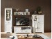Vitrine >Jasmin< in Pinie-Hell aus Metall - 66x204x42cm (BxHxT)