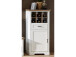 Highboard >Jasmin< in Antik aus Metall - 66x136x42cm (BxHxT)