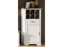 Highboard >Jasmin< in Pinie-Hell aus Metall -...