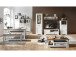 Highboard >Jasmin< in Pinie-Hell aus Metall - 66x136x42cm (BxHxT)