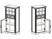 Highboard >Jasmin< in Pinie-Hell aus Metall - 66x136x42cm (BxHxT)