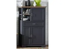 Highboard >Jasmin< in Antik aus Metall -...
