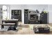 Highboard >Jasmin< in Graphit aus Metall - 93x150x42cm (BxHxT)