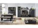 Highboard >Jasmin< in Graphit aus Metall - 93x150x42cm (BxHxT)