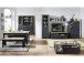 Highboard >Jasmin< in Graphit aus Metall - 93x150x42cm (BxHxT)