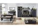 Highboard >Jasmin< in Graphit aus Metall - 93x150x42cm (BxHxT)