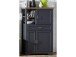 Highboard >Jasmin< in Graphit aus Metall - 93x150x42cm (BxHxT)
