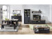 Sideboard >Jasmin< in Graphit aus Metall - 166x102x48cm (BxHxT)