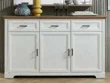 Sideboard >Jasmin< in Pinie-Hell aus Metall -...