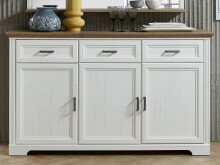 Sideboard >Jasmin< in Pinie-Hell aus Metall -...