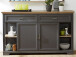 Sideboard >Jillana II< in Antik aus Metall - 171x102x48cm (BxHxT)
