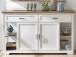 Sideboard >Jillana II< in Antik aus Metall - 171x102x48cm (BxHxT)