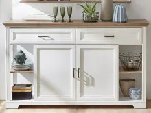 Sideboard >Jasmin< in Pinie-Hell aus Metall -...