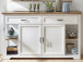 Sideboard >Jasmin< in Pinie-Hell aus Metall - 171x102x48cm (BxHxT)