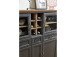 Highboard >Jasmin< in Graphit aus Metall - 143x150x42cm (BxHxT)