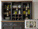 Buffetaufsatz in Antik aus Metall - 166x103x42cm (BxHxT)