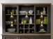 Buffetaufsatz >Jasmin< in Graphit aus Metall - 166x103x42cm (BxHxT)