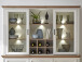Buffetaufsatz >Jasmin< in Pinie-Hell aus Metall - 166x103x42cm (BxHxT)