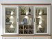 Buffetaufsatz >Jasmin< in Pinie-Hell aus Metall - 166x103x42cm (BxHxT)