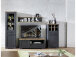 TV-Board >Jasmin< in Graphit - 143x54x51cm (BxHxT)