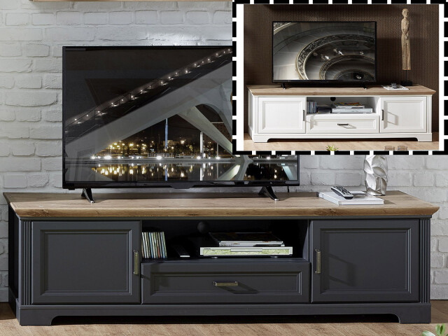 TV-Board >Jasmin< in Antik - 193x54x51cm (BxHxT)