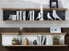 Wandboard >Jasmin< in Artisan Eiche - 142x29x20cm...